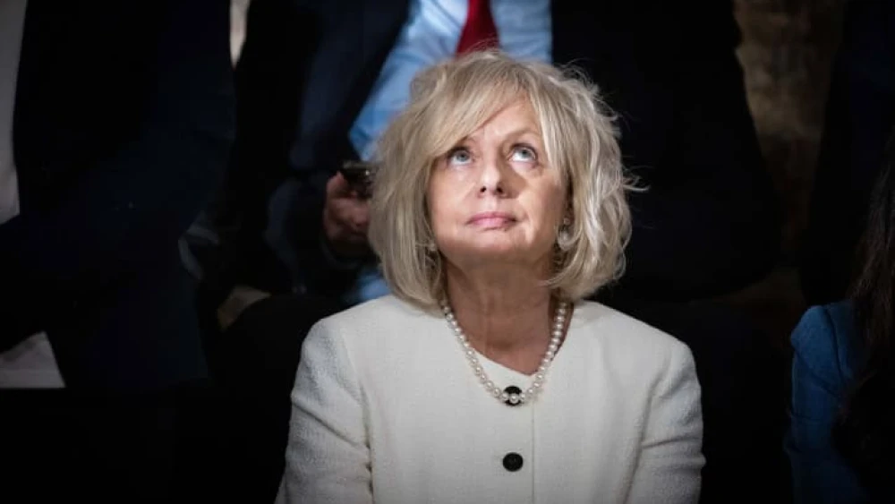 Attorney General Gali Baharav Miara attends the weekly government conference, held at the Western Wall tunnels in Jerusalem's Old City on May 21, 2023. Photo by Yonatan Sindel/Flash90 *** Local Caption *** ????? ????? ???? ??? ???? ????? ???? ????"?