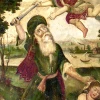 Fresco with the image of Abraham preparing to sacrifice his son, Isaac. Credit: Wikimedia Commons.