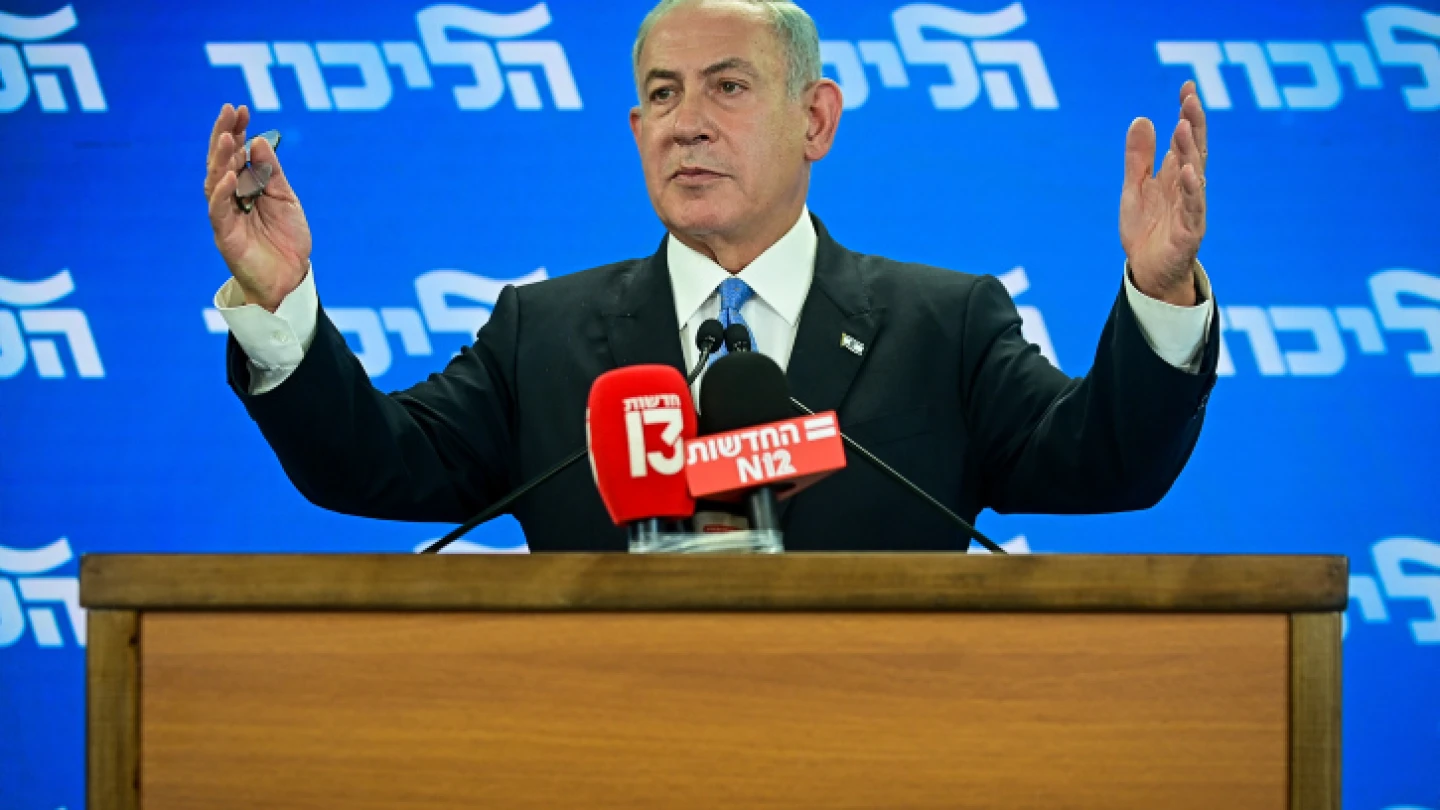 Israeli opposition leader Benjamin Netanyahu Credit: Flash90.
