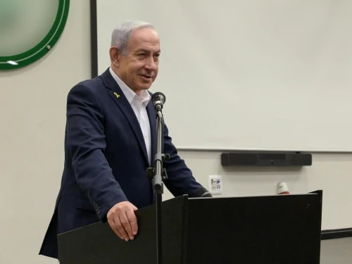 Israeli Prime Minister Benjamin Netanyahu during a visit to the Israel Defense Forces' Military Intelligence Directorate, July 28, 2025. Photo by Maayan Toaf/GPO.