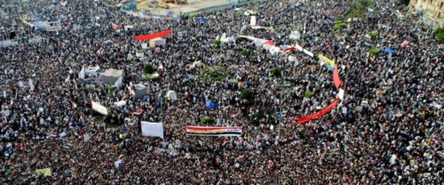 A demonstration in Tahrir Square in downtown Cairo, Egypt, in December 2018. Credit: The Egyptian Liberal.