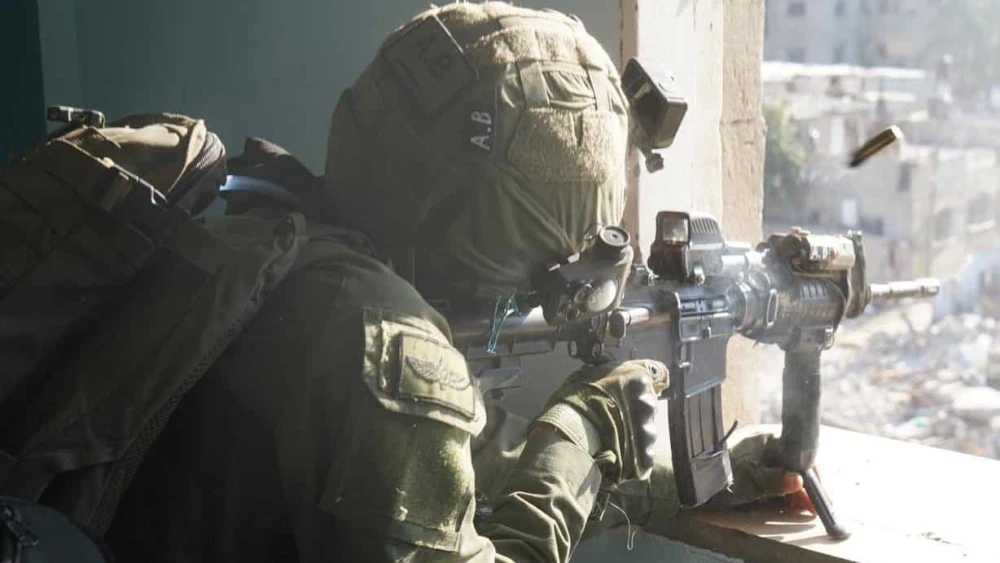 Israeli forces on patrol in the Gaza Strip, Feb. 3, 2024. Credit: IDF.