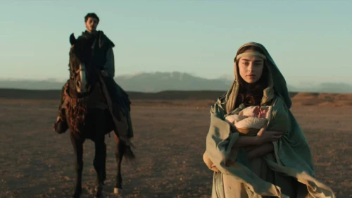 Israeli actress Noa Cohen portrays the Virgin Mary. Credit: Netflix.
