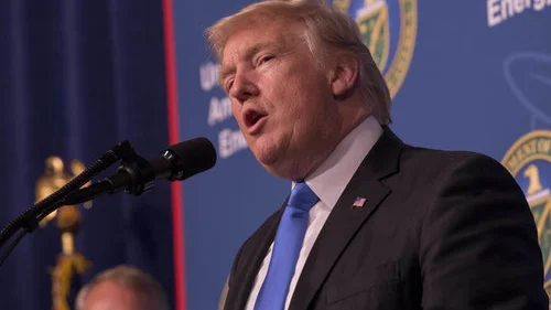 President Donald Trump speaks at the U.S. Department of Energy headquarters June 29, 2017. Credit: Simon Edelman/Department of Energy.