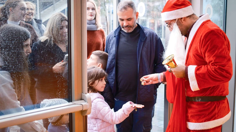 A Christmas event for children in Jaffo-Tel Aviv, Dec. 21, 2024. Photo by Dor Pazuelo/FLASH90.