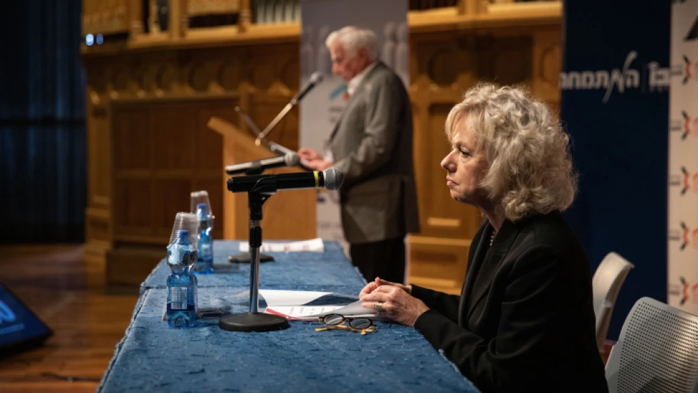Attorney General Gali Baharav Miara attends a conference at Haifa University, Dec. 15, 2022. Photo by Shir Torem/Flash90.