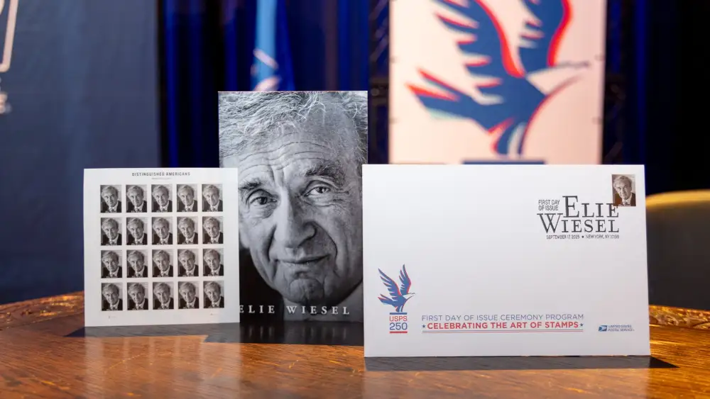 Elie Wiesel stamp