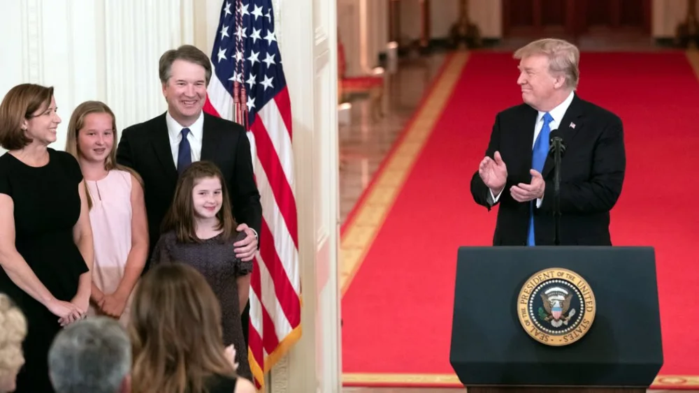 U.S. President Donald Trump nominates Judge Brett Kavanaugh, shown with his family, for the U.S. Supreme Court, July 9, 2018. Credit: The White House.