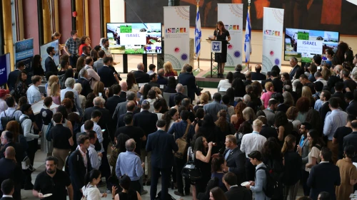 The event at U.N. headquarters in New York City on June 17, 2019, highlighting Israeli innovation and social programs. Credit: Israel Mission to the United Nations.