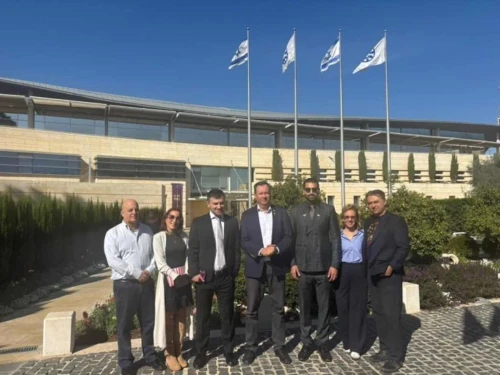A delegation of Iranian dissidents visitng Israel this week, Credit: Israeli Ministry of Foreign Affairs, November 23, 2025.