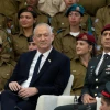 Israeli Defense Minister Benny Gantz (center) and IDF Chief of Staff Aviv Kochavi attend an event for outstanding soldiers as part of Israel's 74th Independence Day celebrations, at the President's residence in Jerusalem on May 5, 2022. Photo by Yonatan Sindel/Flash90.