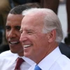 Joe Biden and Barack Obama in Springfield, Illinois, Aug. 23, 2008, right after Biden was introduced by Obama as his running mate. Credit: Daniel Schwen via Wikimedia Commons.