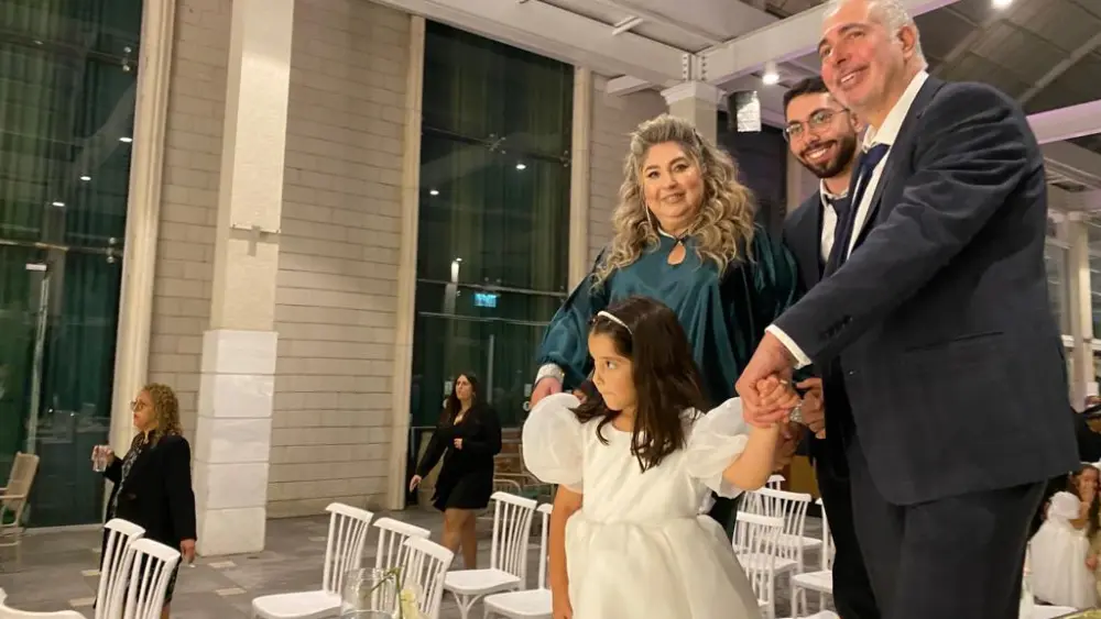 The wedding of Yedidya Harush's brother-in-law went ahead as planned, despite ongoing rockets launched by terror groups from the Gaza Strip into southern Israel, May 2023. Credit: Courtesy.