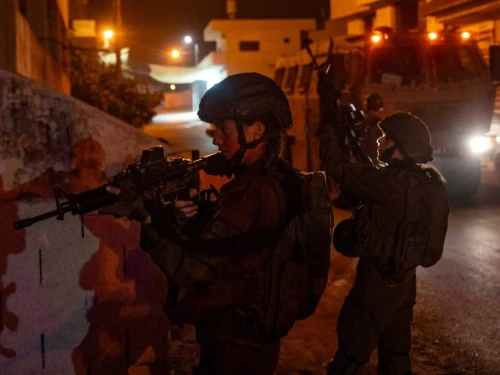 Israeli forces during an overnight operation in Nablus in Samaria, Sept. 2024. Credit: IDF.