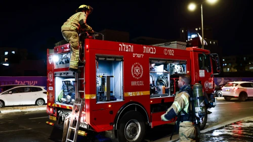 Jerusalem firefighters, June 6, 2024. Photo by Dor Pazuelo/Flash90.