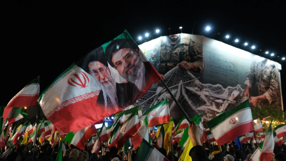 Iranians rally against negotiations with the United States in Tehran's Revolution Square, April 22, 2026. Photo by Kaveh Kazemi/Getty Images.