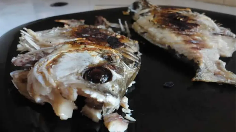 Frying up some local, fresh, kosher piranha. Credit: Chabad.org/News.