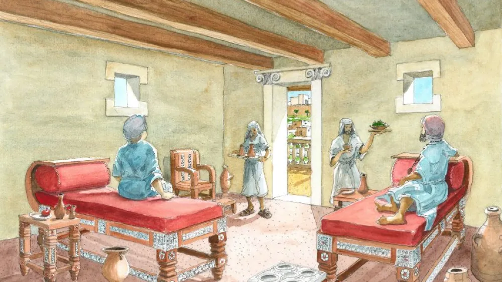 The ivorites were apparently inlaid in a couch-throne placed in a palatial structure. Credit: IAA