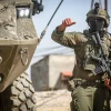 Israeli soldiers operate with their armored vehicles in the Samaria city of Jenin, March 4, 2025. Photo by Nasser Ishtayeh/Flash90.