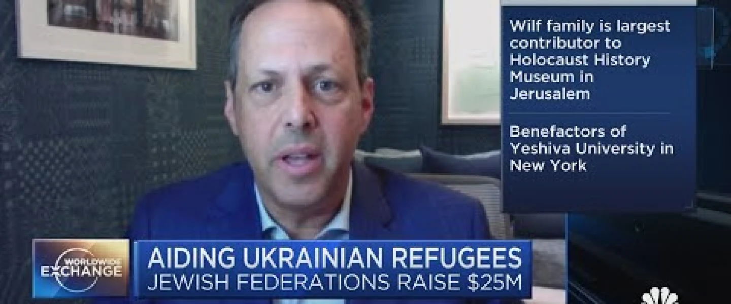 Mark Wilf discuss his trip to the Ukraine border on CNBC “WorldWide Exchange” on March 18, 2022. Source: YouTube.