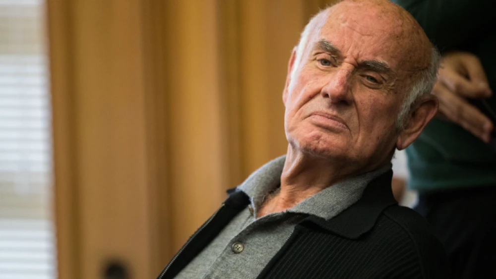 Knesset member Yaakov Peri attends a Yesh Atid faction meeting at the Israeli parliament on Jan. 15, 2018. Photo by Yonatan Sindel/Flash90.