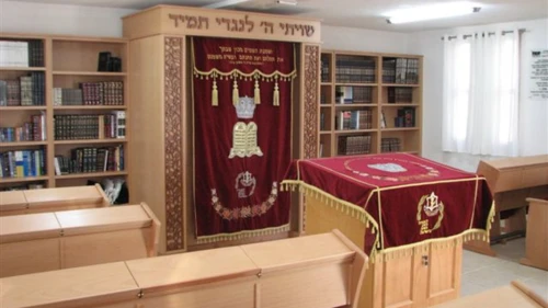Illustration of the synagogue to be rebuilt by a donation from FIDF supporters Fred and Jeannette Bogart, June 2019. Credit: FIDF.