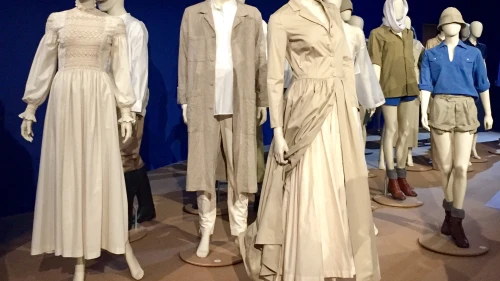 In Israel's early days, people wore clothes that resonated with the pioneering spirit of the time, and with the ideology of the youth movements and of the nation’s leaders. Shown here are garments made by ATA. Credit: Maayan Jaffe-Hoffman.