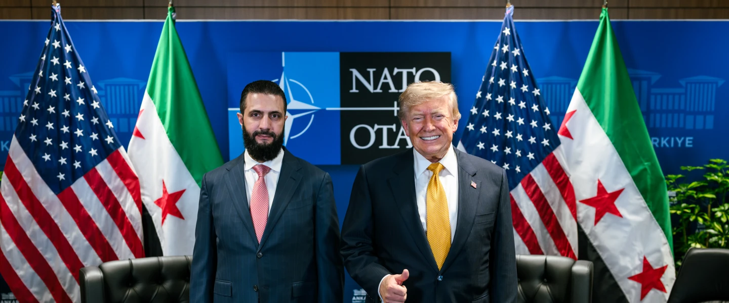 Trump al-Sharaa Syria NATO Turkey
