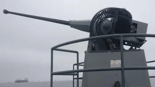 Rafael Advanced Defense Systems' TYPHOON Mk-30c stabilized naval RCWS. Credit: Rafael Advanced Defense Systems.