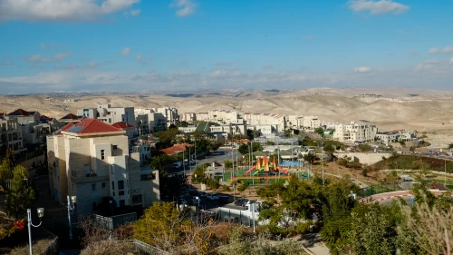 The city of Ma’ale Adumim, located four miles from Jerusalem’s municipal boundary, Jan. 1, 2017. Photo by Yaniv Nadav/Flash90.