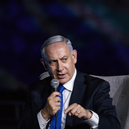 Israeli Prime Minister Benjamin Netanyahu speaks at a conference at the Davidson Center in Jerusalem's Old City on June 27, 2019. Photo by Aharon Krohn/Flash90.