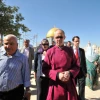 Archbishop of Canterbury and head of the Church of England Justin Welby, center, visits the Dome of the Rock shrine in Jerusalem's Old City, on June 27, 2013. Photo by Sliman Khader / Flash90.