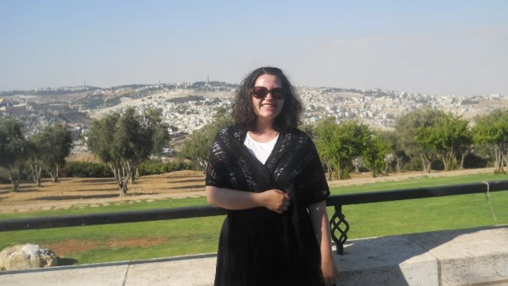 Taylor King during her 2012 Birthright trip. Credit: Courtesy.