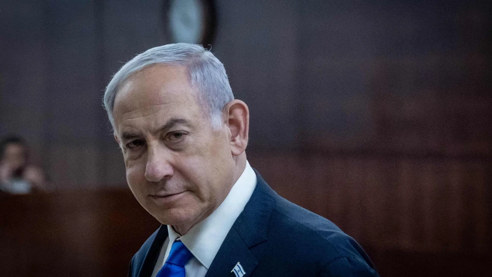 Prime Minister Benjamin Netanyahu attends the Knesset in Jerusalem, Nov. 27, 2023. Photo by Chaim Goldberg/Flash90.