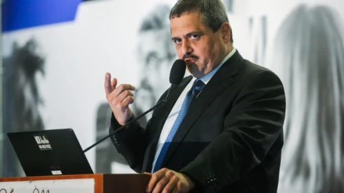 Former Israel Police Commissioner Roni Alsheikh speaks at a conference at Kfar Maccabiah in Ramat Gan, Jan. 8, 2019. Photo by Flash90.