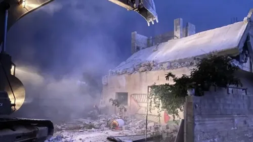 IDF forces destroy the home of Palestinian terrorist and murderer Khalil Dweikat in Rujeib in northern Judea and Samaria on Nov. 1, 2020. Credit: IDF Spokesperson's Unit.