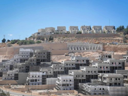 Homes under construction in the Israeli community of Elkana in Samaria, Aug. 21, 2019. Photo by Ben Dori/Flash90.
