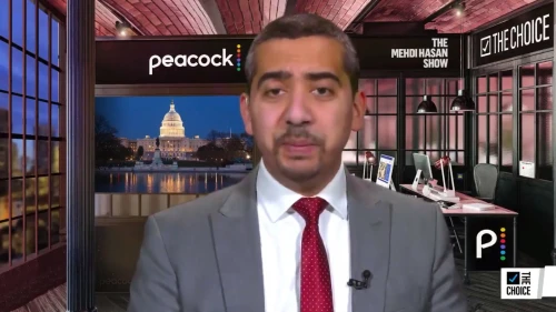 Mehdi Hasan, host of MSNBC’s “The Mehdi Hasan Show.” Source: Screenshot.