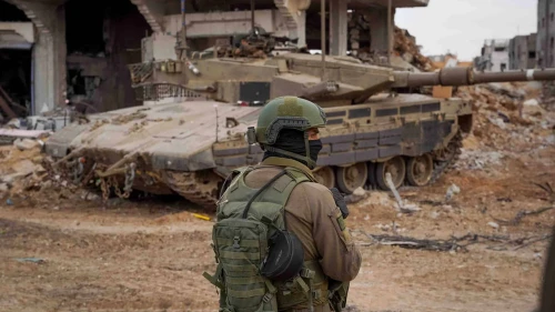 Israeli troops operating in the Hamas-ruled Gaza Strip, Dec. 1, 2023. Credit: IDF.