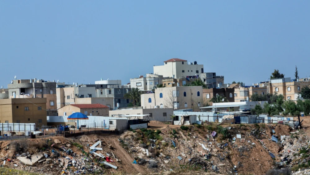 A view of the Bedouin city of Rahat in the northern Negev, April 8, 2019. Photo by Moshe Shai/Flash90.