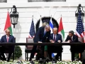Israeli Prime Minister Benjamin Netanyahu, U.S. President Donald Trump, Minister of Foreign Affairs and International Cooperation of the UAE Abdullah bin Zayed Al Nahyan and Minister of Foreign Affairs of Bahrain Abdullatif bin Rashid Al-Zayani attend the Abraham Accords Signing Ceremony at the White House in Washington, D.C., Sept.15, 2020. Photo by Avi Ohayon/GPO.