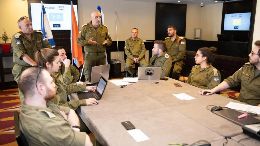 The IDF Home Front Command has been tasked by the Ministry of Defense to contain the spread of COVID-19 in Israel by assisting in the facilitation of the Dan Panorama Hotel in Tel Aviv and the Dan Hotel in Jerusalem for the treatment of coronavirus patients. Credit: IDF Spokesperson’s Unit.
