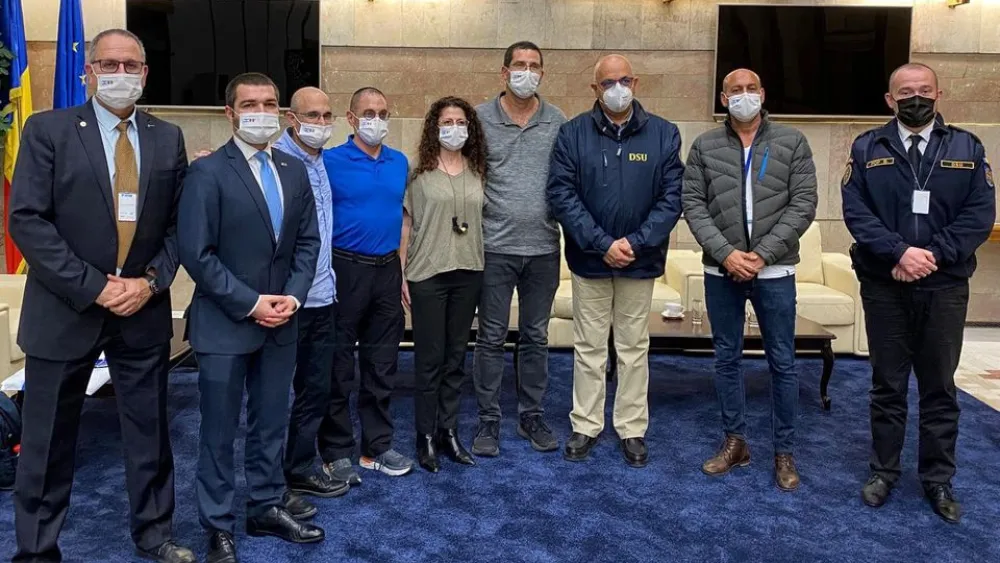 A medical team from Israel, sent to Bucharest on Nov. 7 to share best practices with physicians in Romania. Photo courtesy of the Israeli Embassy in Bucharest.