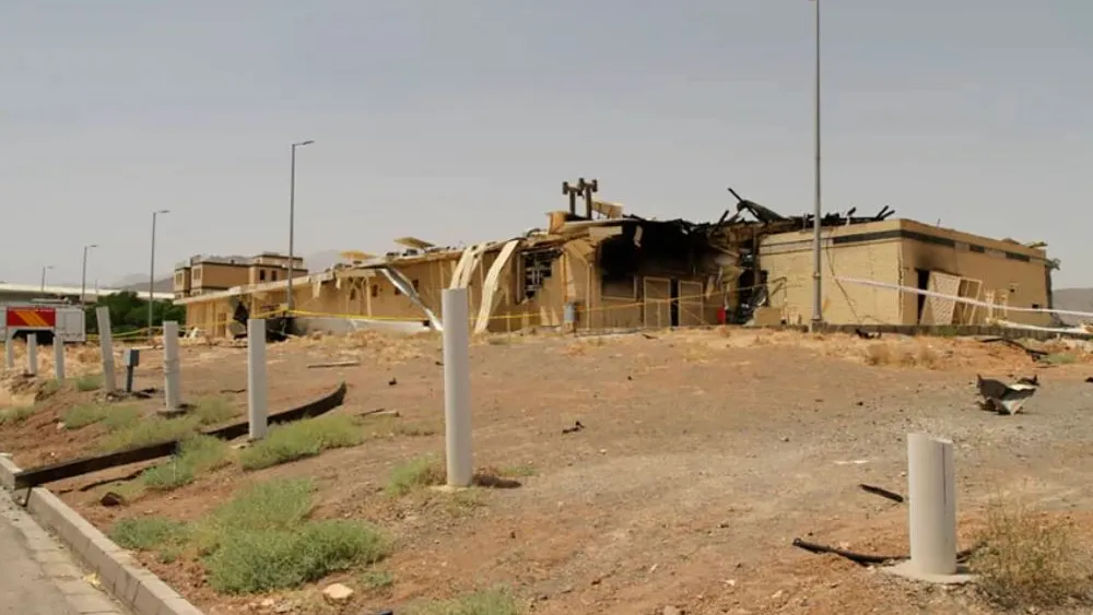 A building at the Natanz nuclear facility in Iran after being damaged in a fire on July 2, 2020. Credit: Atomic Energy Organization of Iran.