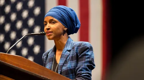 U.S. House Rep Ilhan Omar (D-Minn.), on Oct. 4, 2016. Credit: Lorie Shaull/Wikimedia Commons.
