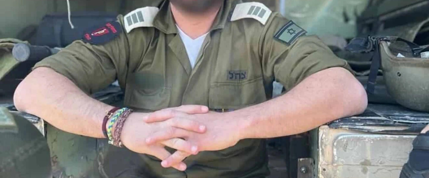 Maj. (res.) Dr. L., commander of the medical company in the 234th Battalion, back when he was a captain. Credit: IDF Spokesperson’s Unit
