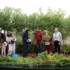 A Sharaka tree-planting event for Tu B'Shevat.