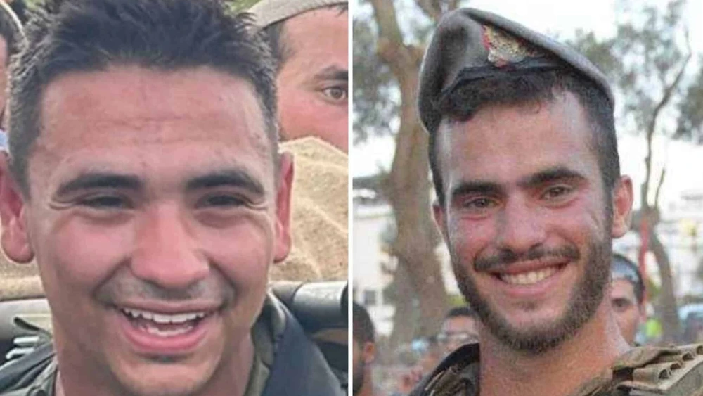 Staff Sgt. Yaly Seror (left) and Capt. Noam Ravid were killed in action in the Gaza Strip, May 3, 2025. Credit: Israel Defense Forces.