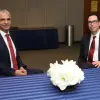 Israeli Finance Minister Moshe Kahlon (left) with U.S. Treasury Secretary Steven Mnuchin in Washington, D.C., on Dec. 4, 2018. Credit: Moshe Kahlon/Twitter.