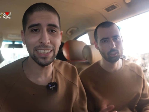 Hostages Guy Gilboa-Dalal and Evyatar Davi